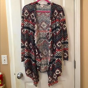 Colorful Waterfall Cardigan
